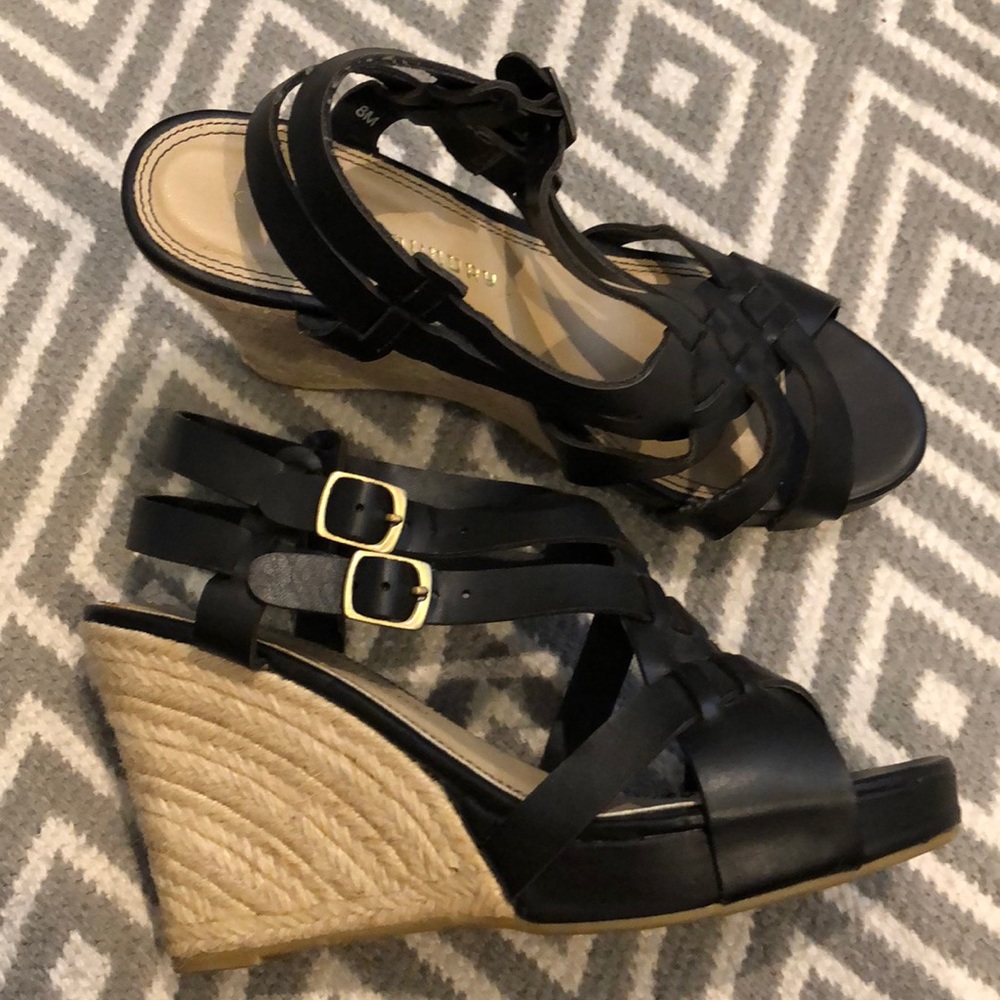 🌟2 for $20🌟 Chinese Laundry Black Wedge Sandals